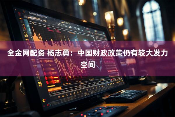 全金网配资 杨志勇：中国财政政策仍有较大发力空间